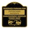 Signmission Reserved Parking for Physicians Patients Unauthorized Vehicles Towed Away, A-DES-BG-1818-23080 A-DES-BG-1818-23080 - alternate 1